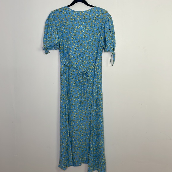 Faithfull the brand blue Daija midi dress size 6 - Picture 9 of 12